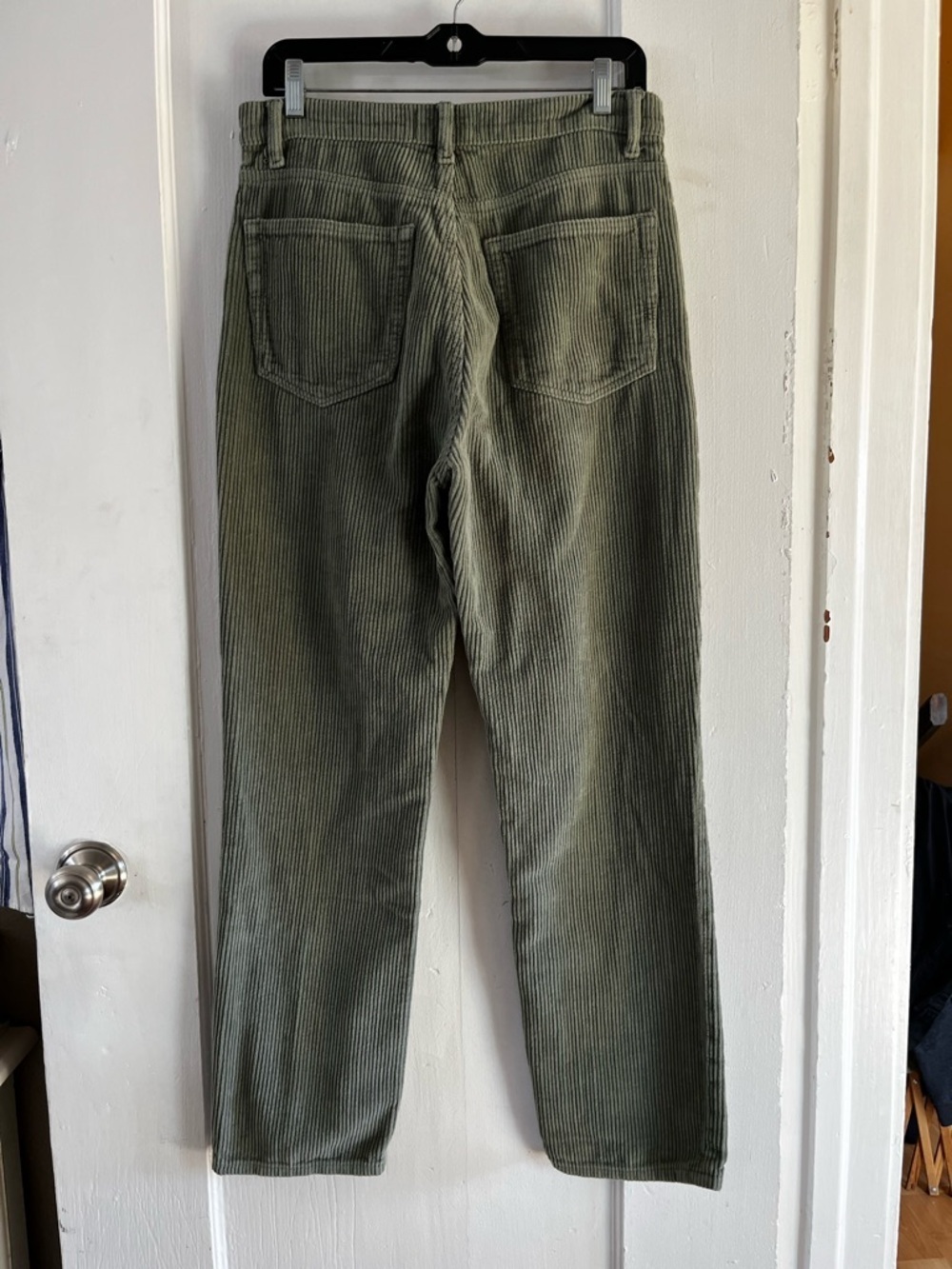 Reformation Cynthia Button Fly High Rise Corduroy Pants - Moss - Size 29 - Picture 5 of 17